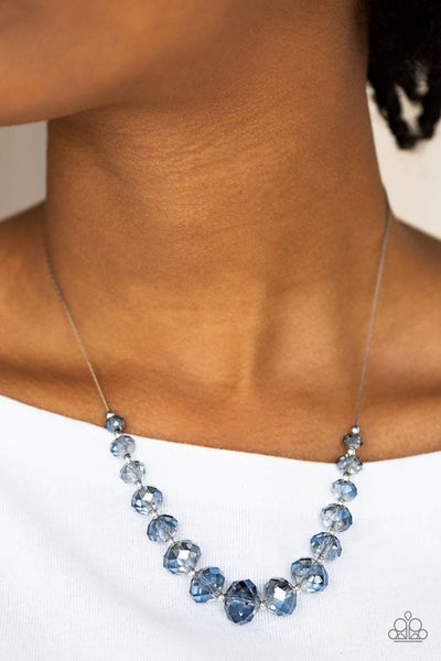 Crystal Carriages Blue Necklace