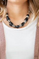 Stunningly Stone Age Black Necklace