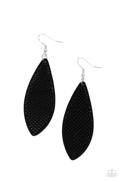 Surf Scene Black Earring